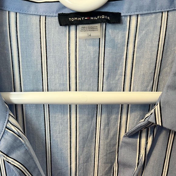 NWOT Tommy Hilfiger Blue Ruffled Polo Collar Sundress - Picture 3 of 6